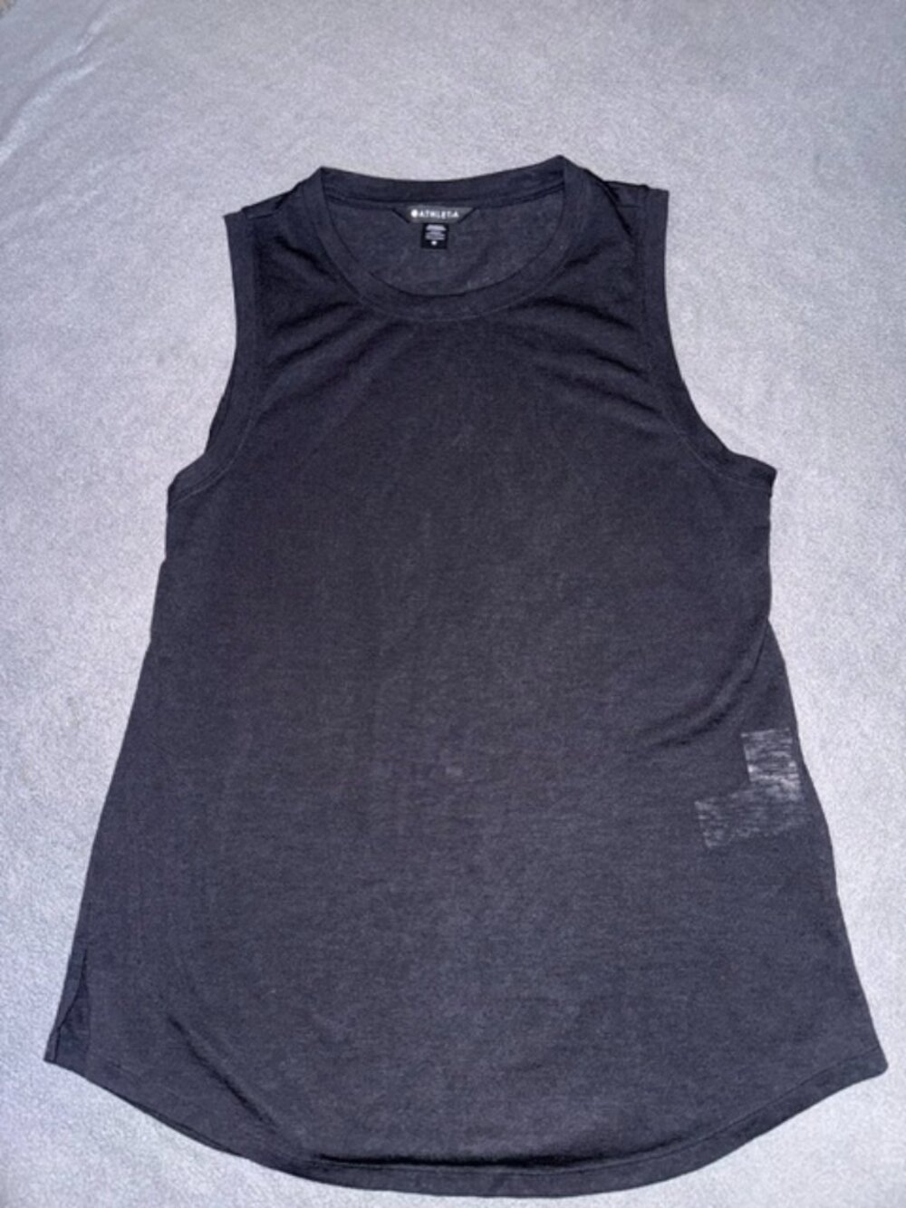Athleta Sleeveless Athletic Tank Top Women’s Medium Black Lightweight Workout